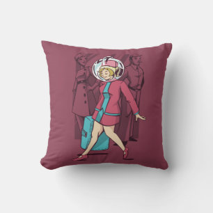Retro Flight Attendant Cushion
