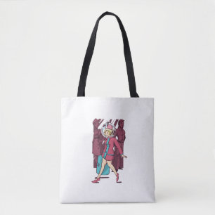 Retro Flight Attendant Tote Bag