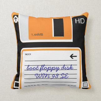 Retro Floppy Disc Drive Pillow