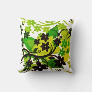 [Retro Floral] 1974 Botanical Graphic Design Cushion