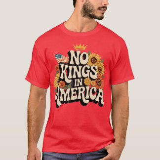 Retro Floral 70s Shirt Women No King In American D