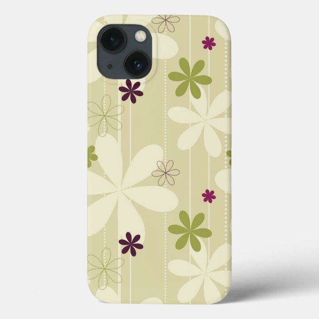 Retro Floral Background Case-Mate iPhone Case (Back)