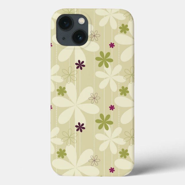 Retro Floral Background Case-Mate iPhone Case (Back)