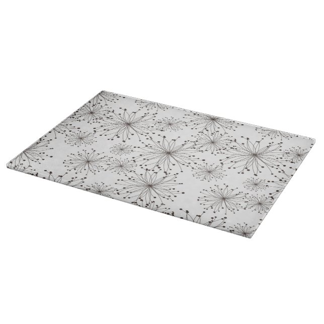 Retro floral background cutting board (Corner)