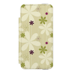 Retro Floral Background Incipio Watson™ iPhone 5 Wallet Case