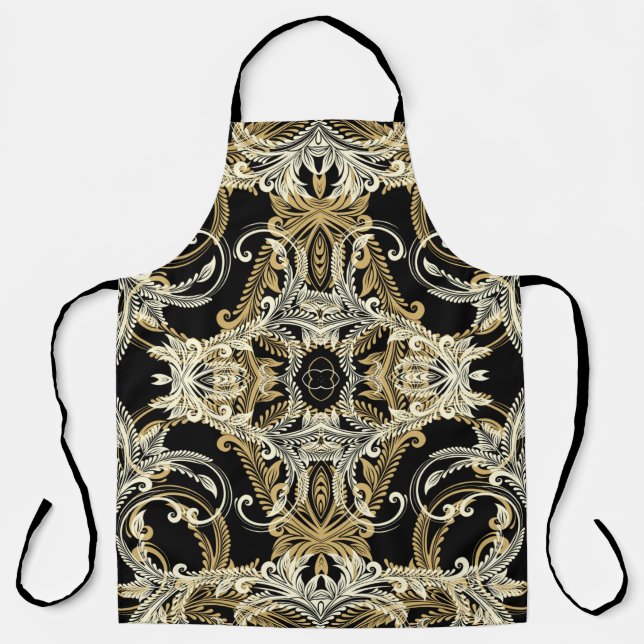 Retro floral background. Vintage illustration.  Apron (Front)