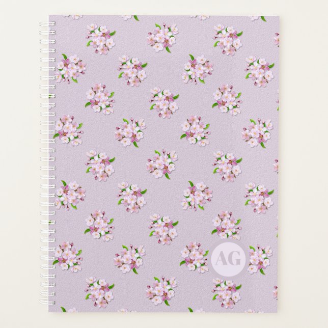 Retro Floral Blossom Design Planner (Front)