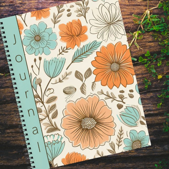 Retro Floral Botanical Journal Name (Creator Uploaded)