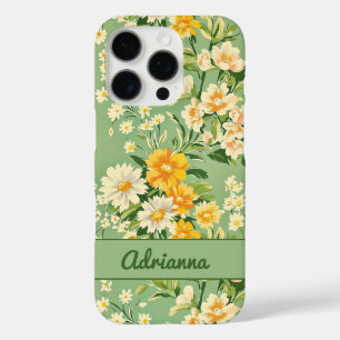 Retro Floral  iPhone 16 Pro Case