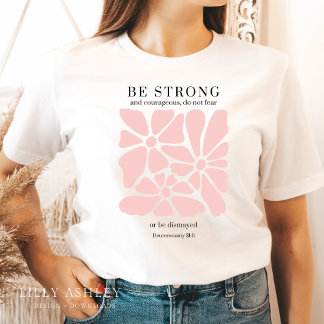 Retro Floral Christian T-shirt for Her Bible Verse