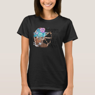 Retro Floral Cowgirl Boot Class Country Sass Peace T-Shirt