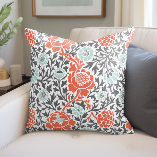 Retro Floral Damask Cushion