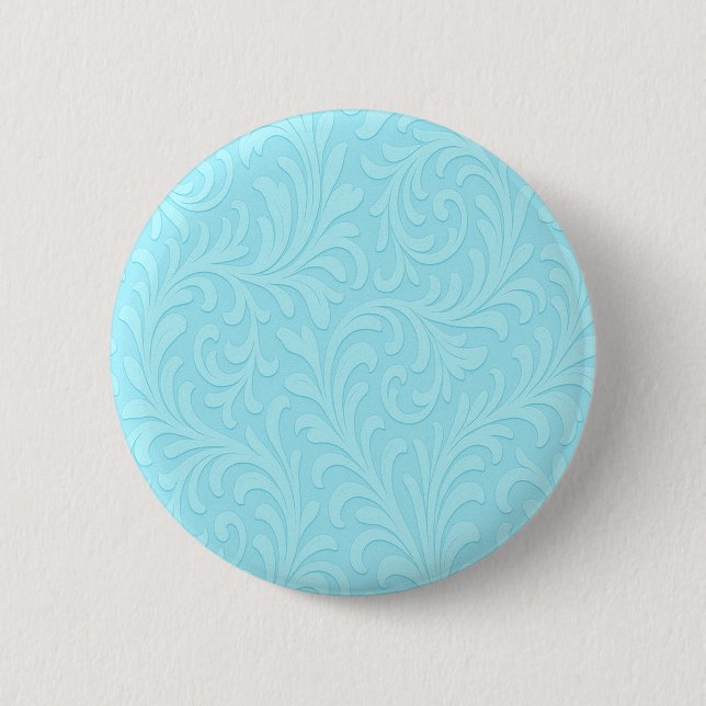 retro floral design 6 cm round badge (Front)