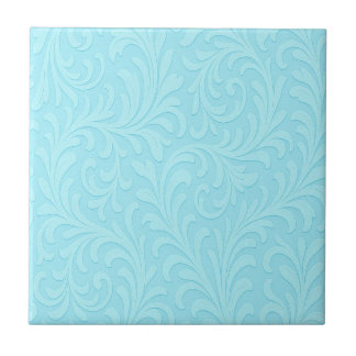 retro floral design ceramic tile