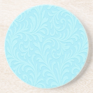 retro floral design coaster