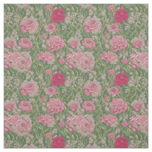 Retro Floral Design Fabric