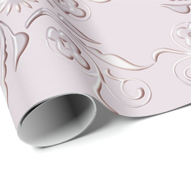 Retro Floral Design Wrapping Paper (Roll Corner)