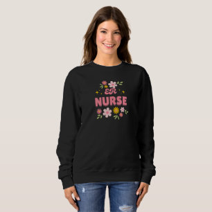 Retro Floral ER Nurse Sweatshirt
