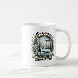 Retro Floral Everglades National Park Trip Camping Coffee Mug