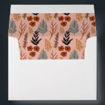 Retro Floral Foliage Pink Pattern Return Address Envelope<br><div class="desc">Can be customised to suit your needs.
© Gorjo Designs. Printed by Zazzle. 

// Need help customising your design? Got other ideas? Feel free to contact me at: zoe@gorjodesigns.com</div>
