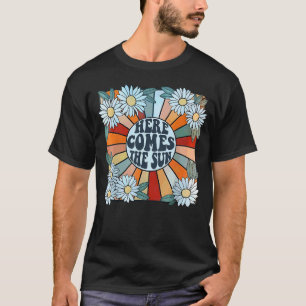 Retro Floral Here Comes The Sun Matching Family Va T-Shirt