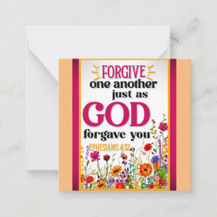 Retro Floral Inspirational Card