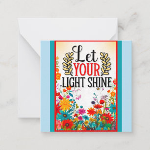 Retro Floral Inspirational   Card