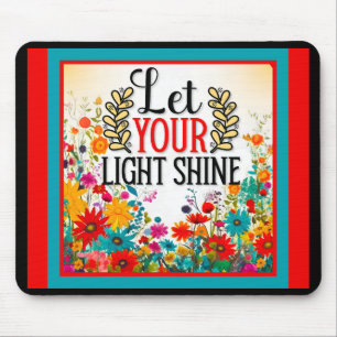 Retro  Floral Inspirational Mousepad