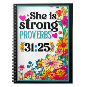 Retro Floral Inspirational Notebook