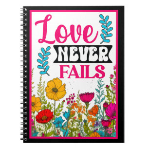 Retro Floral Inspirational Notebook