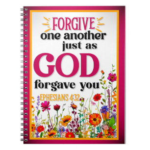Retro Floral Inspirational Notebook