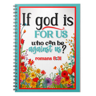 Retro Floral Inspirational Notebook