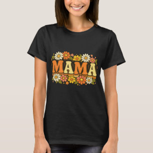 Retro Floral Mama T-Shirt – Vintage Boho Mother’s 