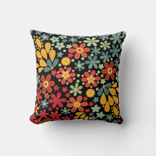 Retro.  Floral motifs 2 Cushion