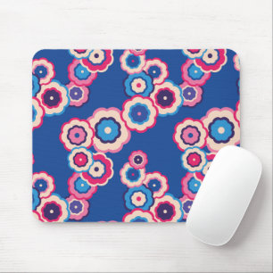 Retro Floral Mouse Pad