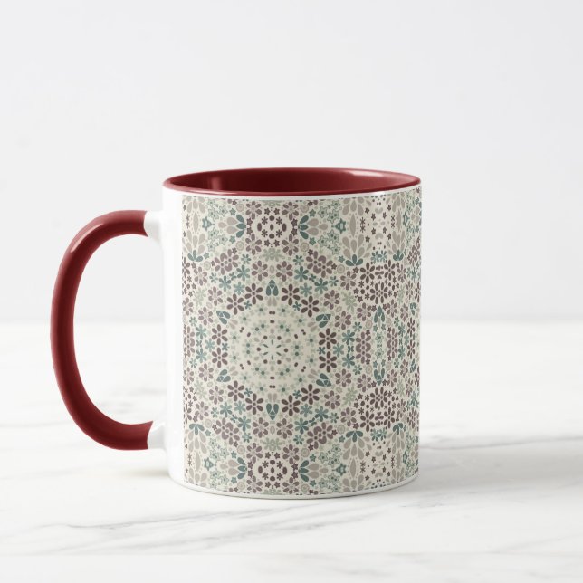 Retro, floral mug (Left)