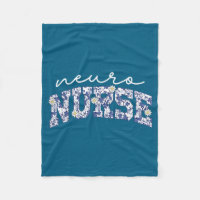 Retro Floral Neuro Nurse Neurology Neurologist Rn 