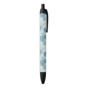 Retro Floral Pattern 2 2 Black Ink Pen