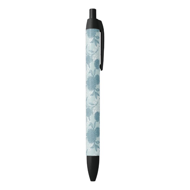 Retro Floral Pattern 2 2 Black Ink Pen (Bottom (Vertical))