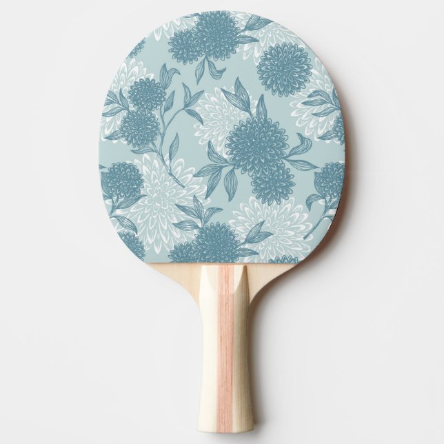 Retro Floral Pattern 2 2 Ping Pong Paddle (Front)