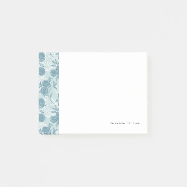 Retro Floral Pattern 2 3 Post-it Notes (Front)