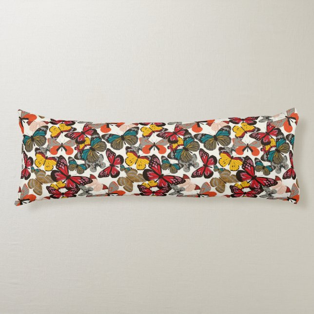 Retro floral pattern 2 body cushion (Front)