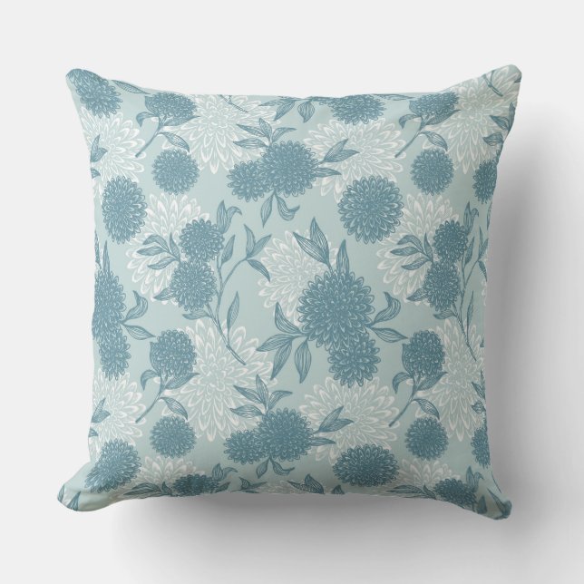 Retro Floral Pattern 2 Cushion (Front)