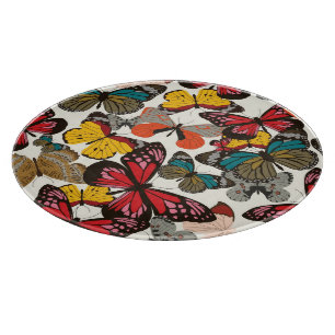 Retro floral pattern 2 cutting board