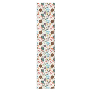 Retro Floral Pattern 2 Short Table Runner