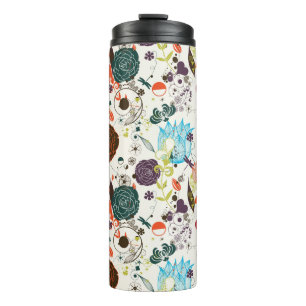 Retro Floral Pattern 2 Thermal Tumbler