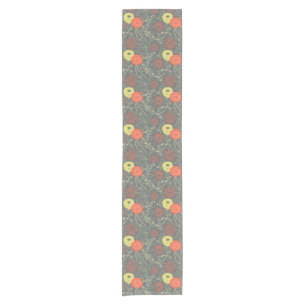 Retro floral pattern 3 short table runner
