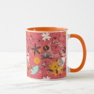 Retro floral pattern 7 mug
