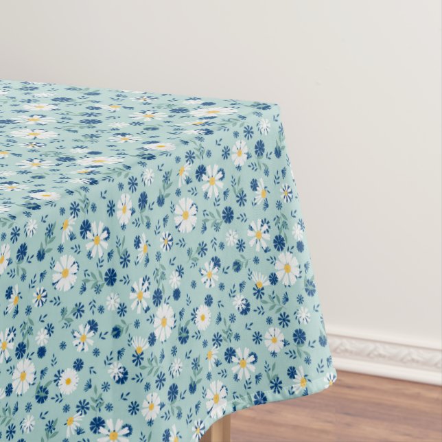 Retro floral pattern with daisies. tablecloth (In Situ)