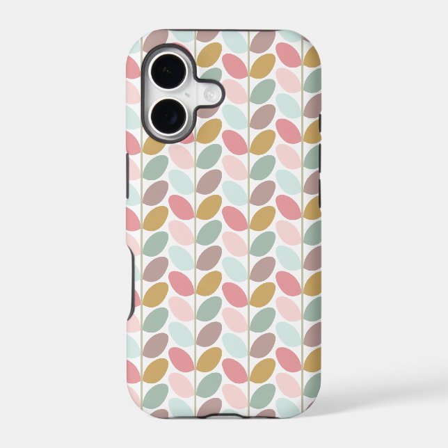 Retro Floral Patterned Case (Back)
